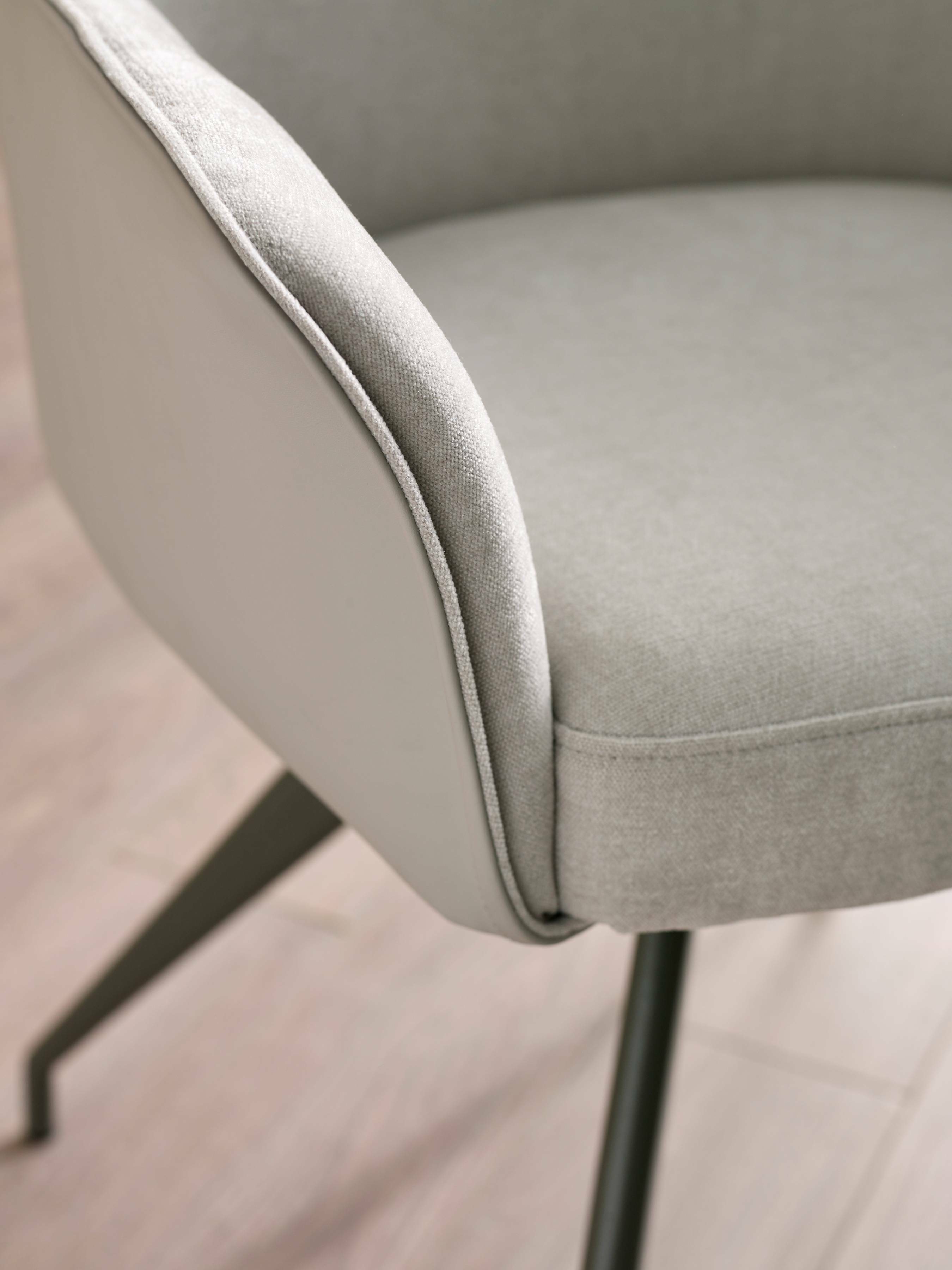 Beauly Ivory Chenille Dining Chair